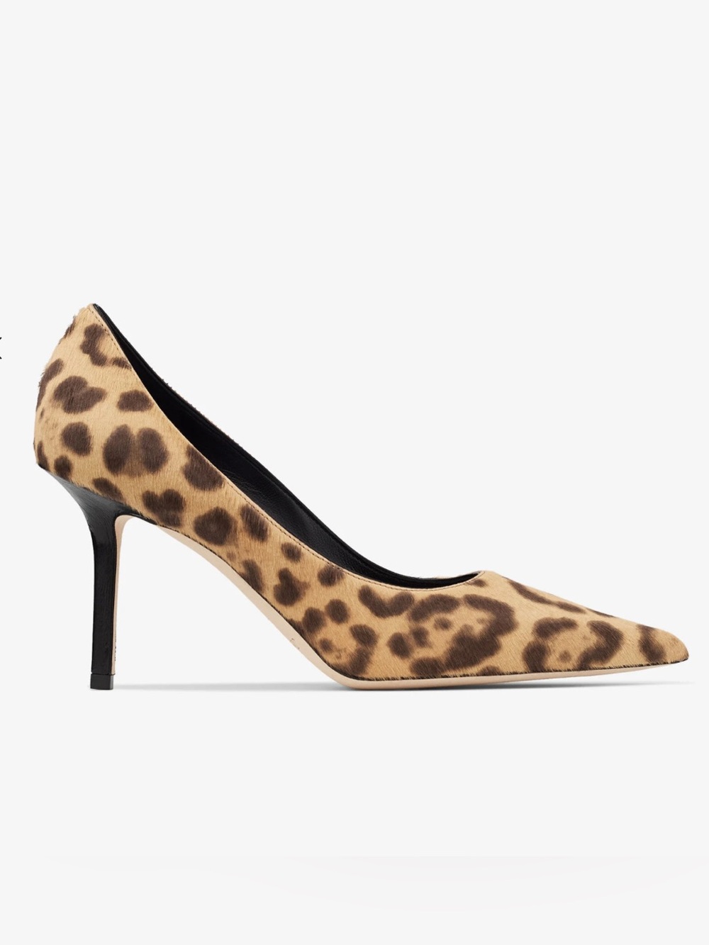 Leopard Print Pointed Toe Stiletto Pumps - Brown